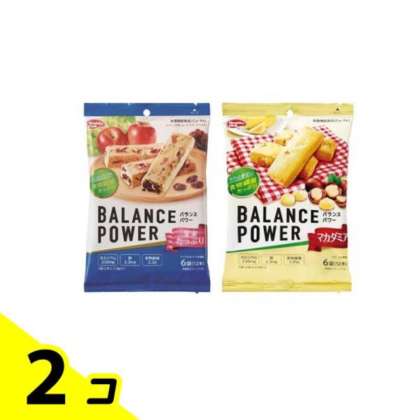 他サイト： バランスパワー 果実たっぷり&amp;マカダミア 各2本×6袋入 2個セットの商品画像