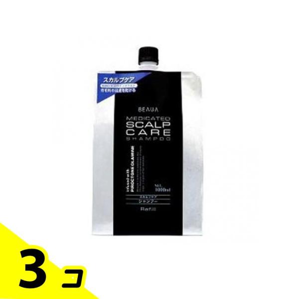 熊野油脂 ビューア 薬用スカルプケアリンスインシャンプー 詰め替え用 1000mL ×3個
