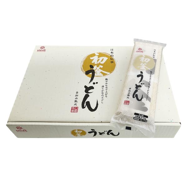 乾麺とは思えないコシと弾力に、つるつるモチモチとした食感自慢の技術を備えた乾麺メーカー (株)はくばく が製造し、おいしい麺の代名詞となった豊熟麺シリーズの代表格が、この「初釜うどん」です「初釜うどんって、どこで買えばいいの？」多くの皆様か...