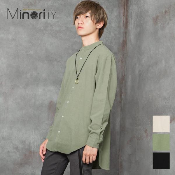 ノーカラーロングシャツ 検索ランキング注目度順 ノーカラーロングシャツ メンズファッション