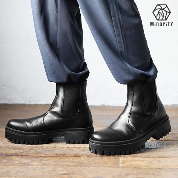 MinoriTY（マイノリティ） サイドゴアブーツ メンズ ショートブーツ