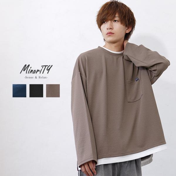 MinoriTY オーバーサイズ 長袖tシャツ メンズ ロンt tシャツ MinoriTY オーバーサイズ 長袖tシャツ メンズ ロンt tシャツ