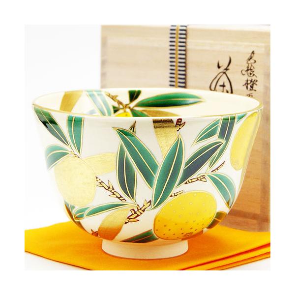 茶道具　金銀彩　朝顔　茶碗　相模竜泉　共箱　京焼　陶芸　色絵　抹茶　茶会 抹茶茶碗 色絵 橙 冬物 相模竜泉作 茶道具 陶磁器 茶の湯用品 お点前用