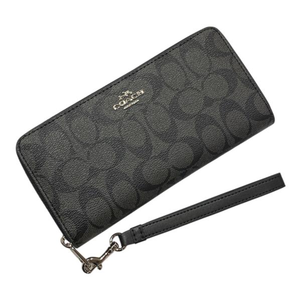 COACH（コーチ） 長財布 レディース シグネチャー ラウンドファスナー
