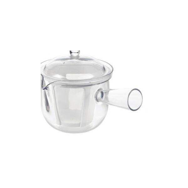 ds-クリアティーポット 〔L 急須タイプ 480ml〕 日本製 ポリエステルメッシュ 軽量 割れにくい仕様 〔キッチン 台所 店舗 お店〕