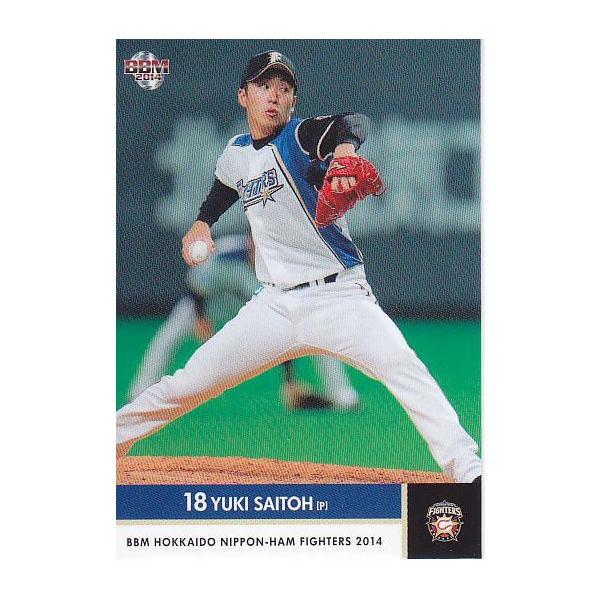 日本ハムファイターズ　新品、未使用　斎藤佑樹 14BBM 日本ハムファイターズ F08 斎藤佑樹 : スポーツカード