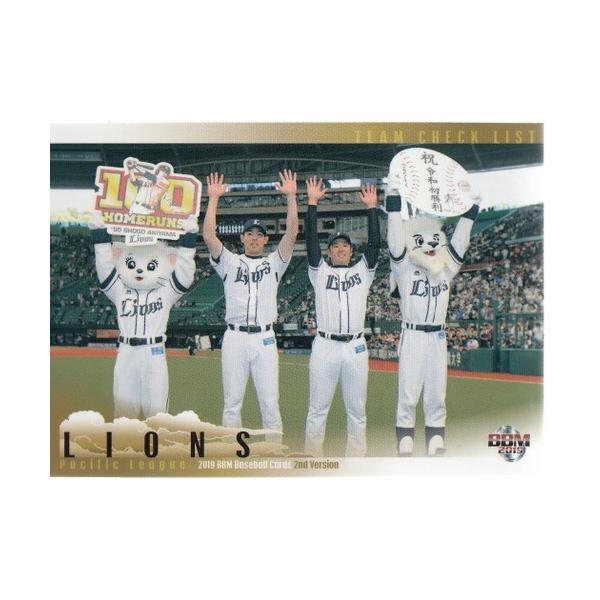 西武ライオンズ野球カード 19BBM 2ndバージョン #589 埼玉西武ライオンズ : スポーツカードミント