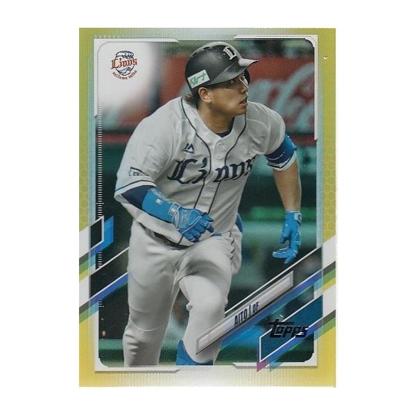 21 TOPPS NPBベースボールカード 愛斗 ゴールドレインボー Gold