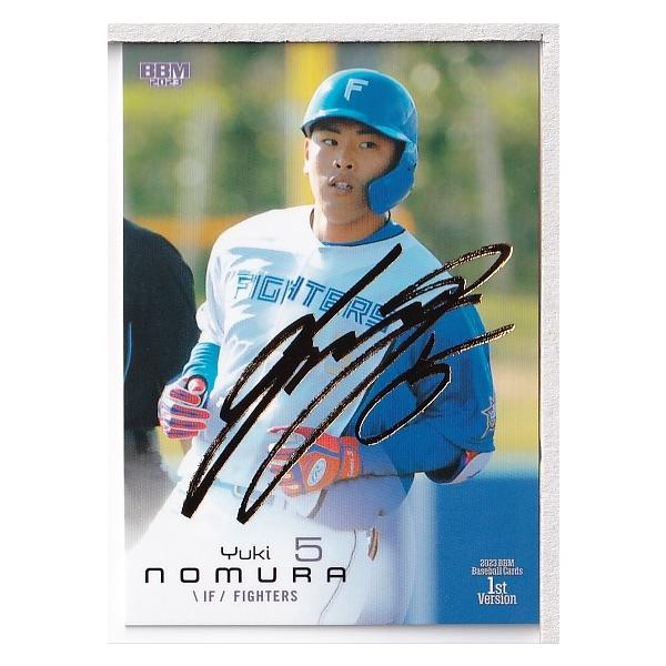 23BBM 1stバージョン 野村佑希 金箔サインパラレル 100枚限定