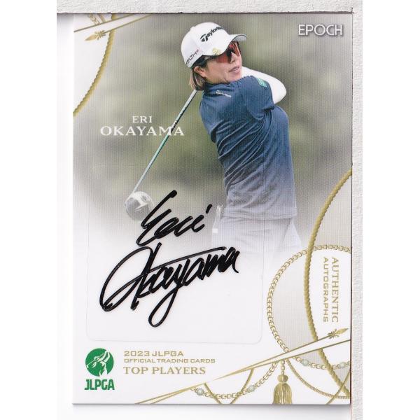 23EPOCH JLPGA 女子ゴルフ Top Players 岡山絵里 直筆サイン