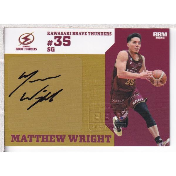 世界限定199枚 グリーバス将軍 / マシュー・ウッド 直筆 サインカード 24-25BBM B.LEAGUE FAST BREAK 2nd Half マシュー・ライト 直筆サイン