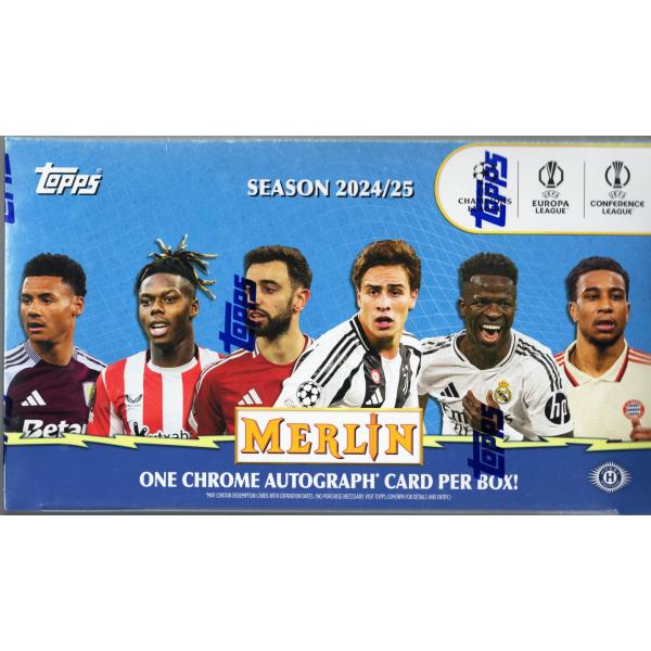 サッカーボックス 2024-25 TOPPS MERLIN UCC CHROME HOBBY : スポーツ