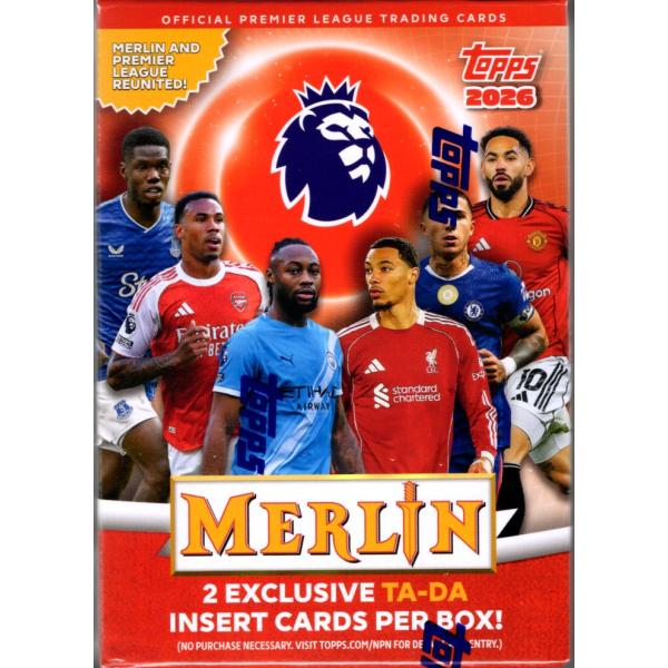 サッカーボックス 2026 TOPPS MERLIN PREMIER LEAGUE VALUE BOX