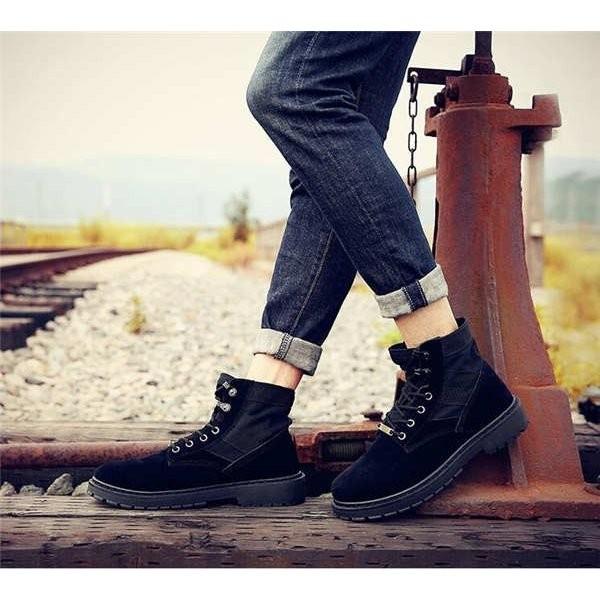 人気急上昇 ショートブーツメンズカジュアルシューズドレープブーツブーツメンズ軽い紳士靴無地シューズ冬秋ワークブーツ激安 Xkundust Bfosl124 Minto 通販 Yahoo ショッピング