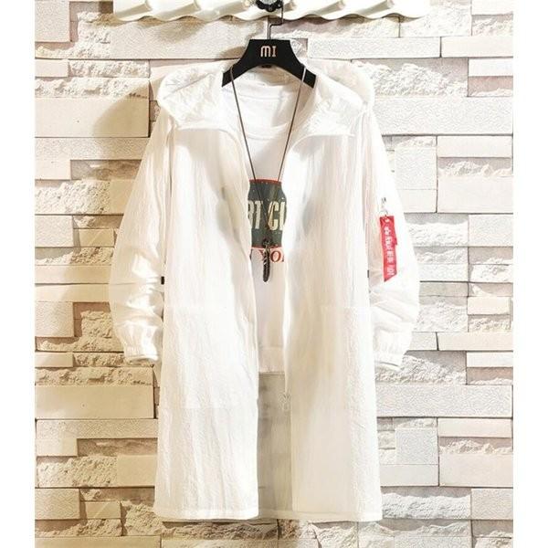 Uvカットメンズ薄手サマージャケットアウターラッシュガードロングトレンチコート春夏フライトジャケットカジュアル19 Xkuneed Dzywh173 Minto 通販 Yahoo ショッピング