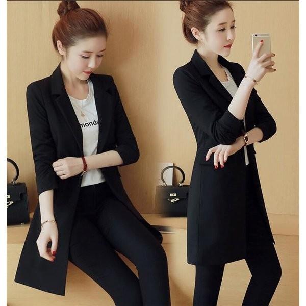 テーラードジャケットレディースロング丈ジャケット春通勤ビジネス19スーツジャケットフォーマル入学式卒業式面接 Xkuneed Vrweu109 Minto 通販 Yahoo ショッピング