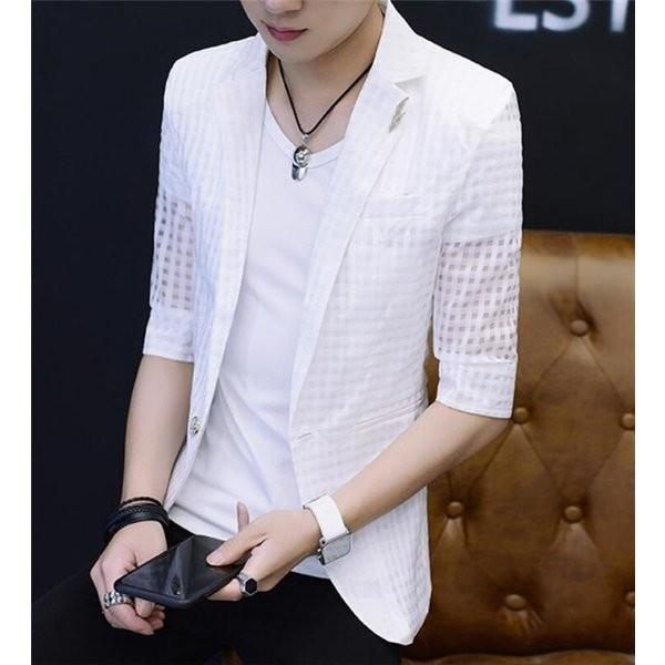 サマージャケットテーラードジャケットメンズ夏ビジネスコート紳士ホストアウター19夏通気メンズファッション Xkuneed Vxcfh638 Minto 通販 Yahoo ショッピング