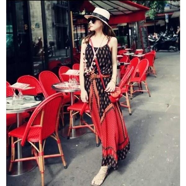 夏民族風ワンピースボヘミアワンピースサンドレス海旅行ワンピースパーティードレスマキシ丈ワンピーロングノースリブキャミソールワンピース Xkungel Nsupa356 Minto 通販 Yahoo ショッピング