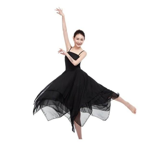 バレエダンスワンピースキャミソールフレアワンピースモダンダンス衣装社交ダンスシフォン三枚重ねタレッスン練習舞台衣装団体ウエア演出ドレス Xkungel Ytrna912 Minto 通販 Yahoo ショッピング
