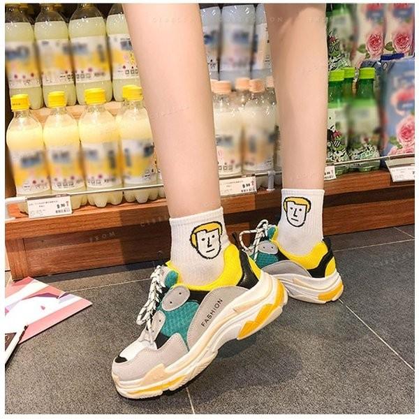 韓国大人気スニーカーシューズレディース厚底スニーカー歩きやすい Xkunsel Wobcy802 Minto 通販 Yahoo ショッピング