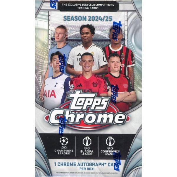 SOCCER 2024-25 TOPPS CHROME UEFA CLUB COMPETITIONS HOBBY