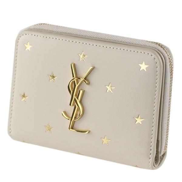 サンローラン 財布 ラウンドファスナー・ジップ 星 SAINT LAURENT