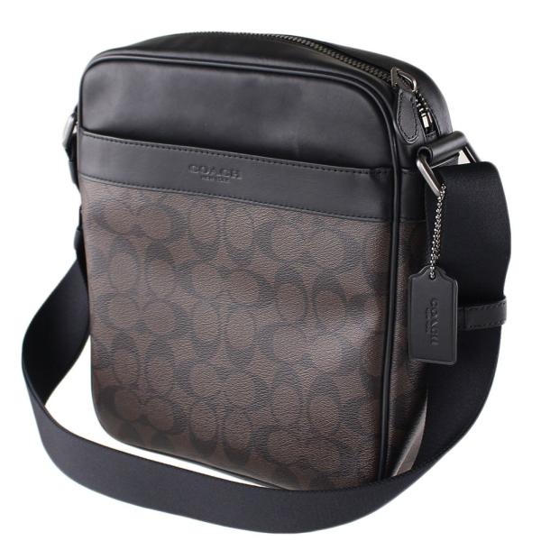 コーチ ショルダーバッグ メンズ COACH f54788 ブラウン×ブラック系