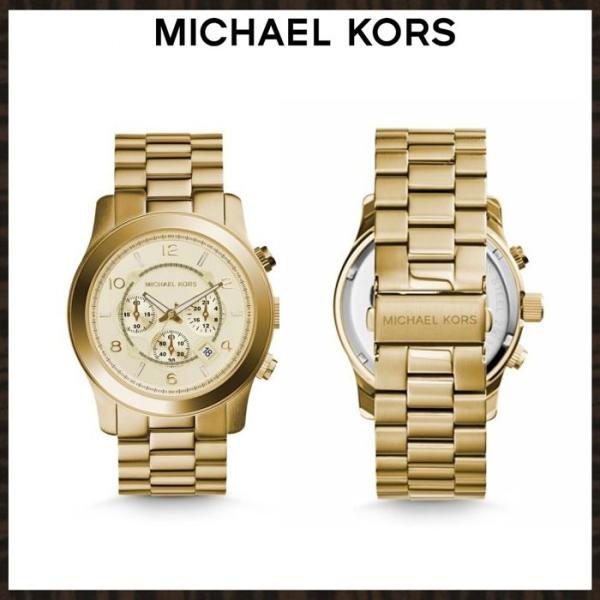 マイケルコース アナログ腕時計 MICHAEL KORS MK8077 ゴールド系