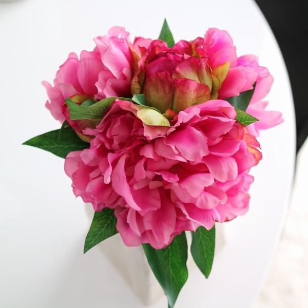 3色 大 牡丹 Newピオニーブーケ シルクフラワー アーティフィシャルフラワー 造花 M O Silkflower15 Mirage Style 通販 Yahoo ショッピング
