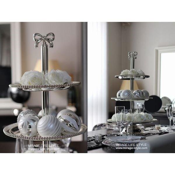ケーキスタンド 3段タイプ ラグジュアリーなリボンモチーフ M S Cakestand3 Mirage Style 通販 Yahoo ショッピング