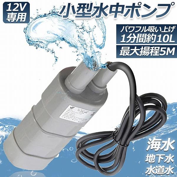 水中ポンプ12v 海水 小型 水道水 地下水 排水ポンプ 循環ポンプ 