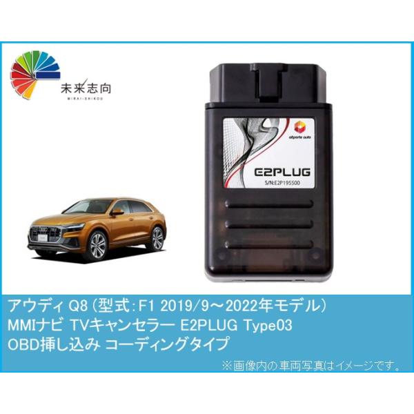 アウディ Q8 (型式：F1) 2019/9〜2022年モデル MMI TVキャンセラー アルトポルテ E2PLUG Type03 Audi (テレビキャンセラー コーディング 走行中 テレビキット )