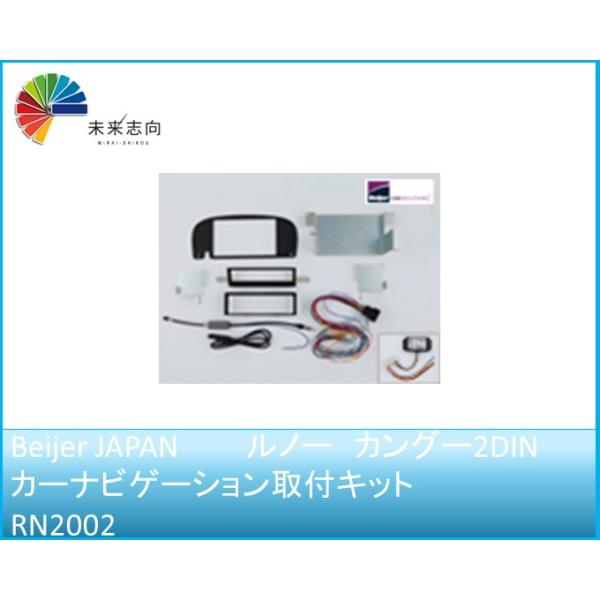 ルノー カングー2DINカーナビゲーション取付キット　RN2002 Beijer JAPAN