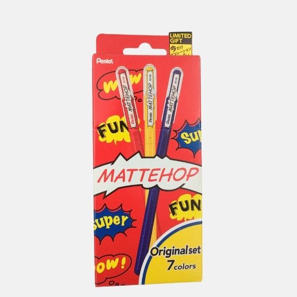 ぺんてる マットホップ オリジナル7色セット