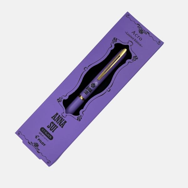 PILOT ボールペン Acro×ANNA SUIコラボ アクロ1000 ゴールドライン バイオレットローズ