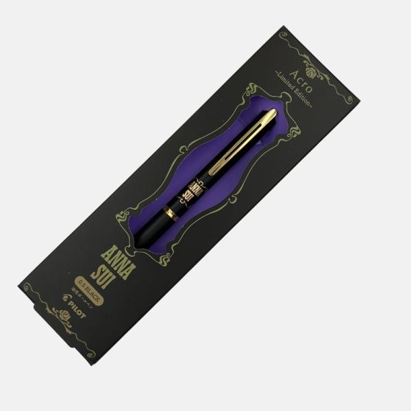 PILOT ボールペン Acro×ANNA SUIコラボ アクロ1000 ゴールドライン ブラックロゴ