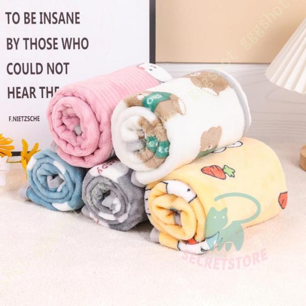 ペット用 ブランケット ペットマット クッション フランネル 犬 猫 ふわふわ 暖かい 柔らかい 防寒保温 可愛い 毛布 リバーシブル 軽量 ソフト