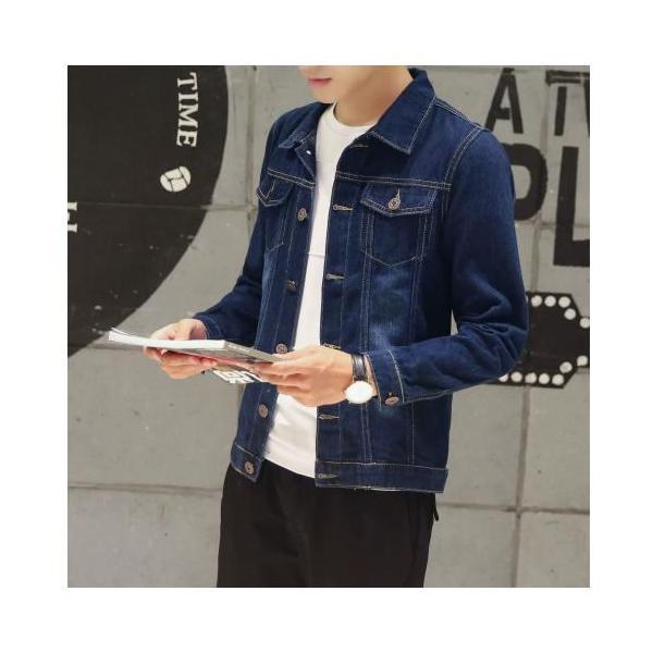 メンズ デニムジャケット ジージャン　ジャンパー ブルゾン おしゃれ 　春秋服　アウター　S M L XL 2XL 3XL