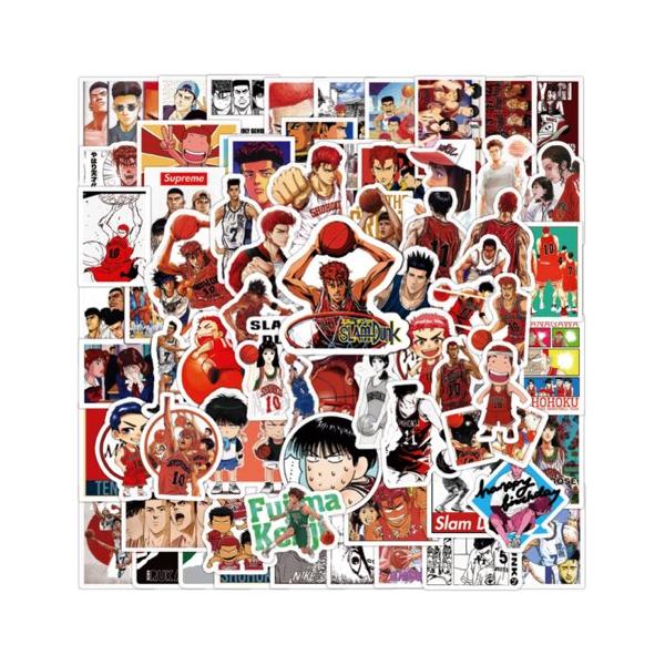 スラムダンク ステッカー 20枚 シール バスケ 桜木花道 流川楓 漫画