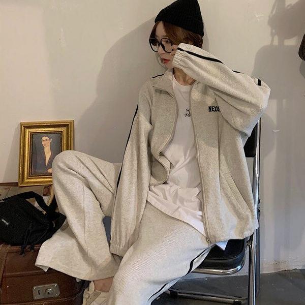 即納】ジャージ 上下セット スエット セットアップ ジップアップ