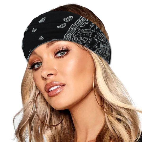 即納】レディース ヘアバンド ヘッドバンド ターバン ペイズリー