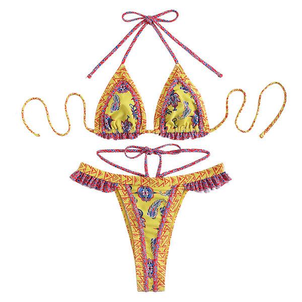 即納 Tバック ブラジリアン ビキニ レディース 水着 ホルターネック