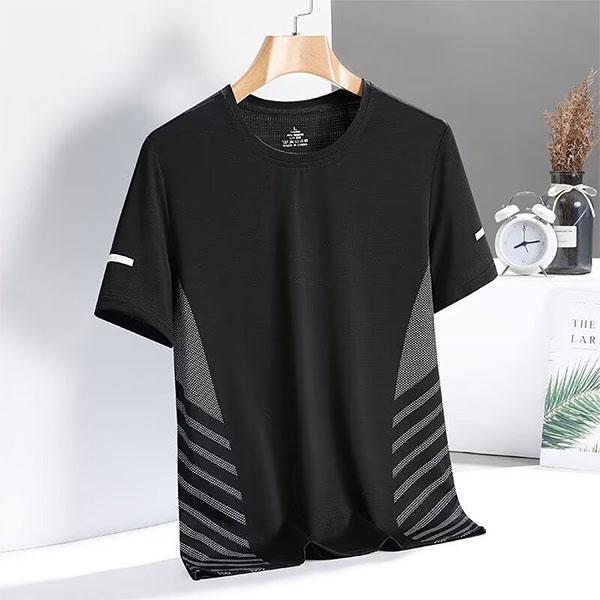 即納 メッシュ Tシャツ メンズ 半袖 接触冷感 アイスシルク ドライ 吸汗速乾 スポーツウェア トレーニング ランニング インナー 涼しい 無地 トップス