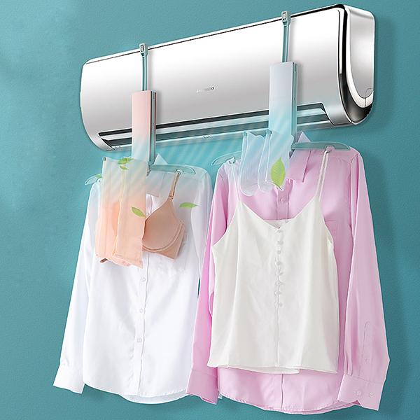 エアコンに引っかけて使う洗濯ハンガーです。生乾きの臭いが気になる！乾燥機がない！すぐに乾かしたい！などのときに大活躍！電気代節約、スペースの有効活用、家事の時短など働く主婦にオススメです。雨の続く日や花粉の季節など、洗濯物を外に干せないとき...