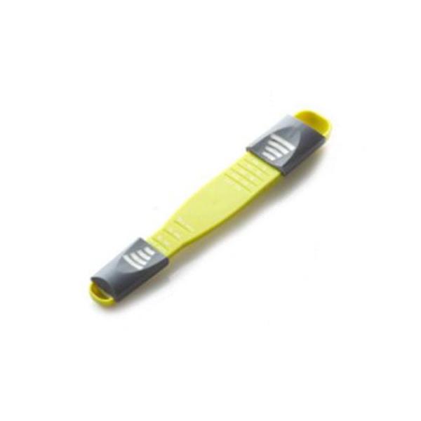スライド調整機能で簡単に容量を切り替えられる計量スプーンです。1本で、0.5ml(0.5g)、1ml(1g)、2ml(2g)、3.5ml(3.5g)、5ml(5g)、7ml(7g)、9ml(9g)、11ml(11g)、13ml(13g)の9...