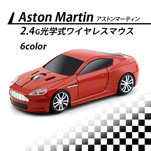 即納 ワイヤレス マウス ミニカー型 無線 光学式 2ボタン USB 電池