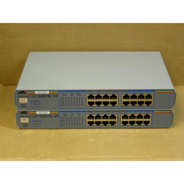 Allied Telesis(アライドテレシス)★ギガビットスイッチ(GIGABIT ETHERNET SWITCH) CentreCOM★GS916M V2★2台セット Amazon | アライドテレシス CentreCOM GS916M V2 ROHS | Allied