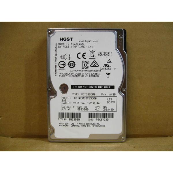 ▽HITACHI HGST HUC106060CSS600 600GB SAS2.0 6Gb/s 10krpm 2.5型