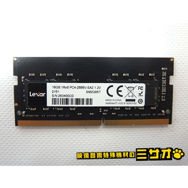 LAXAR メモリー16GB　一枚 Lexar（レキサー） ☆【動作確認済】ノートPC用メモリ・DDR4 16GB