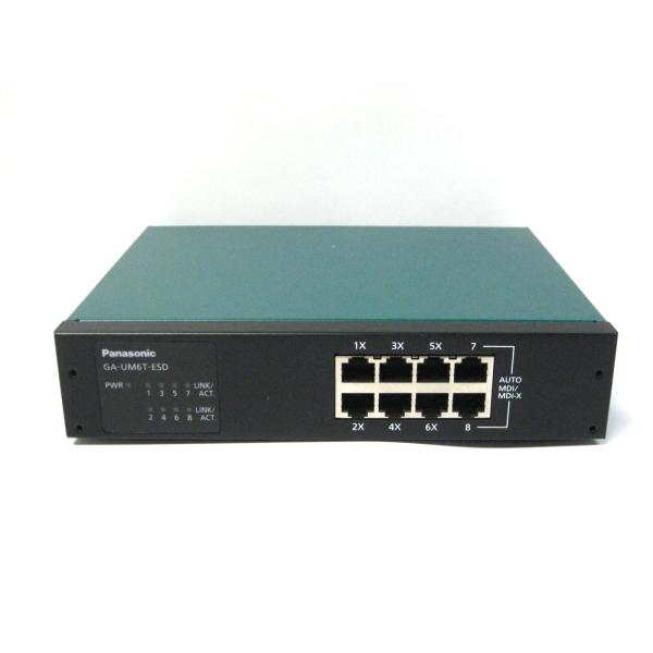 ▽Panasonic GA-UM6T-ESD PN24061 8ポート レイヤ2 スイッチングハブ